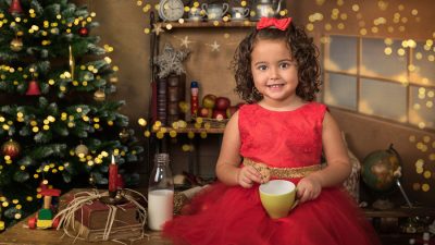 Fotografía infantil de Navidad en Murcia